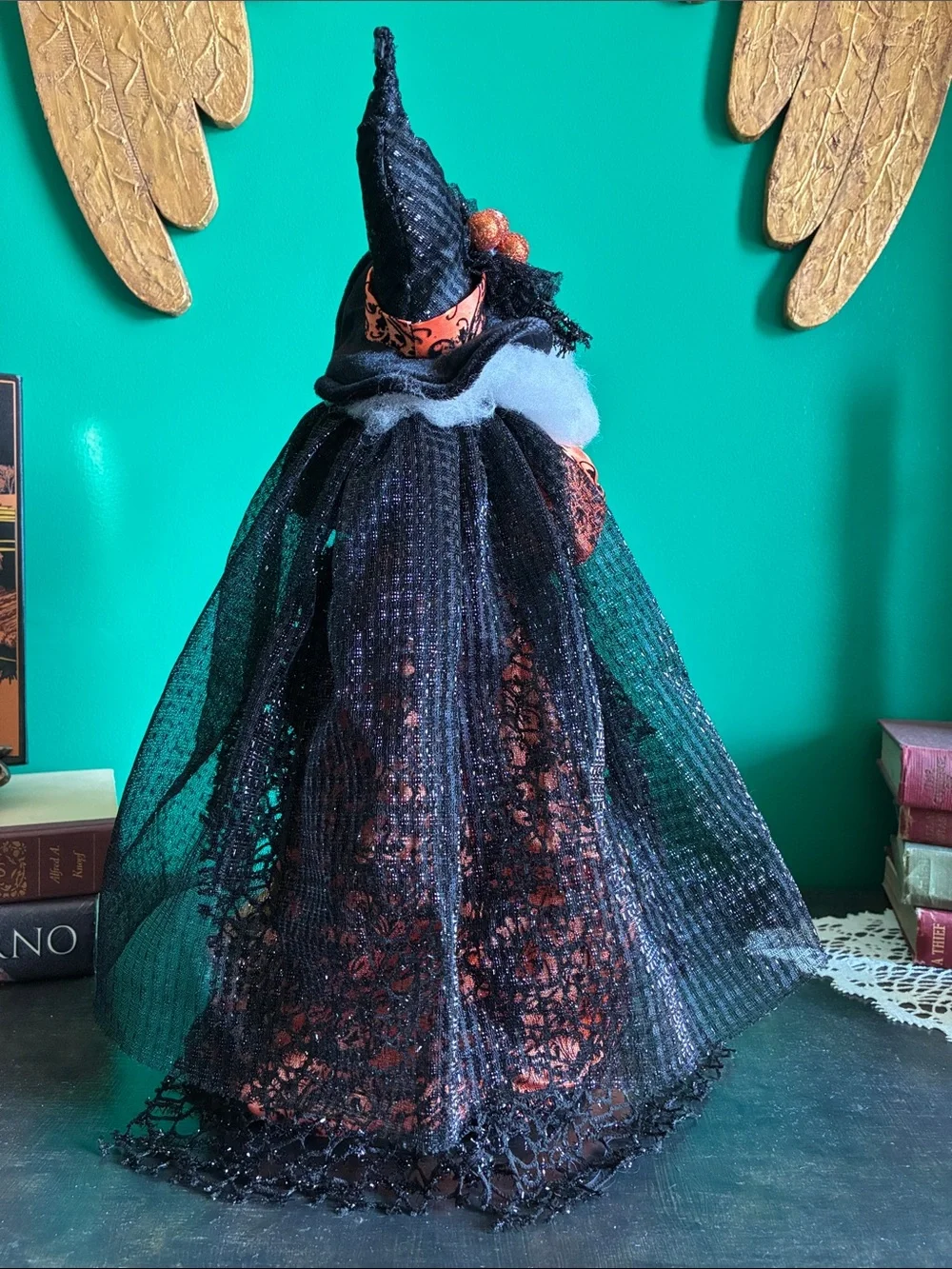 NWT Witch figurine doll Halloween tabletop home decor 17